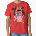 Retro Pop Art Swiftie Aesthetic Colorful Concert Fan Art Classic T-Shirt by FishandFolie