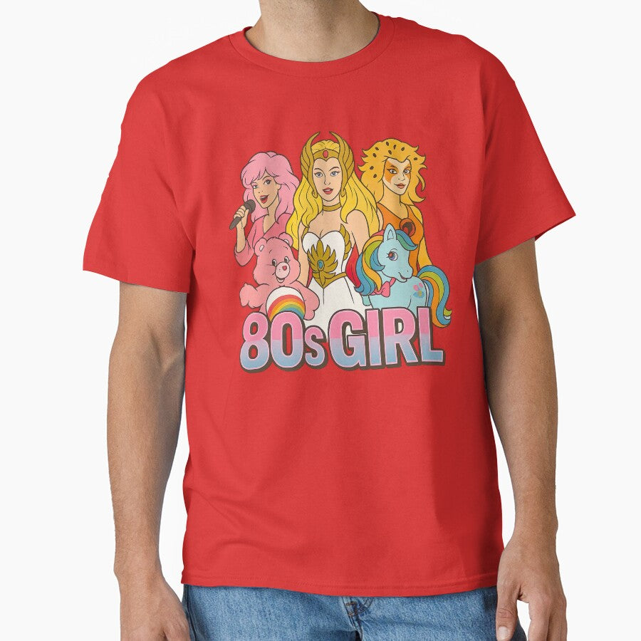 80s Girl Kidcore Retro Throwback Vintage Cartoon Ladies Tribute by 90snerd