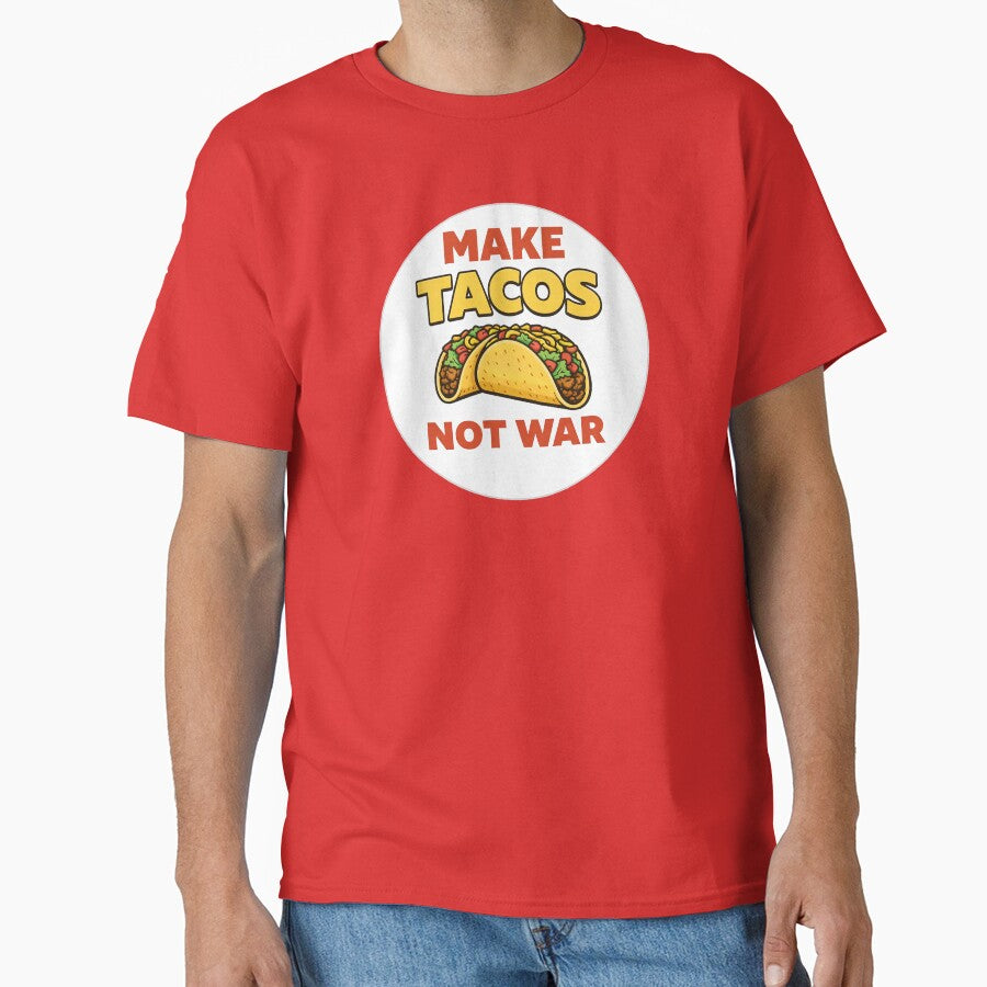 MAKE TACOS NOT WAR STICKER by PIXEL POP DESIGNS - Beyond the Norm!