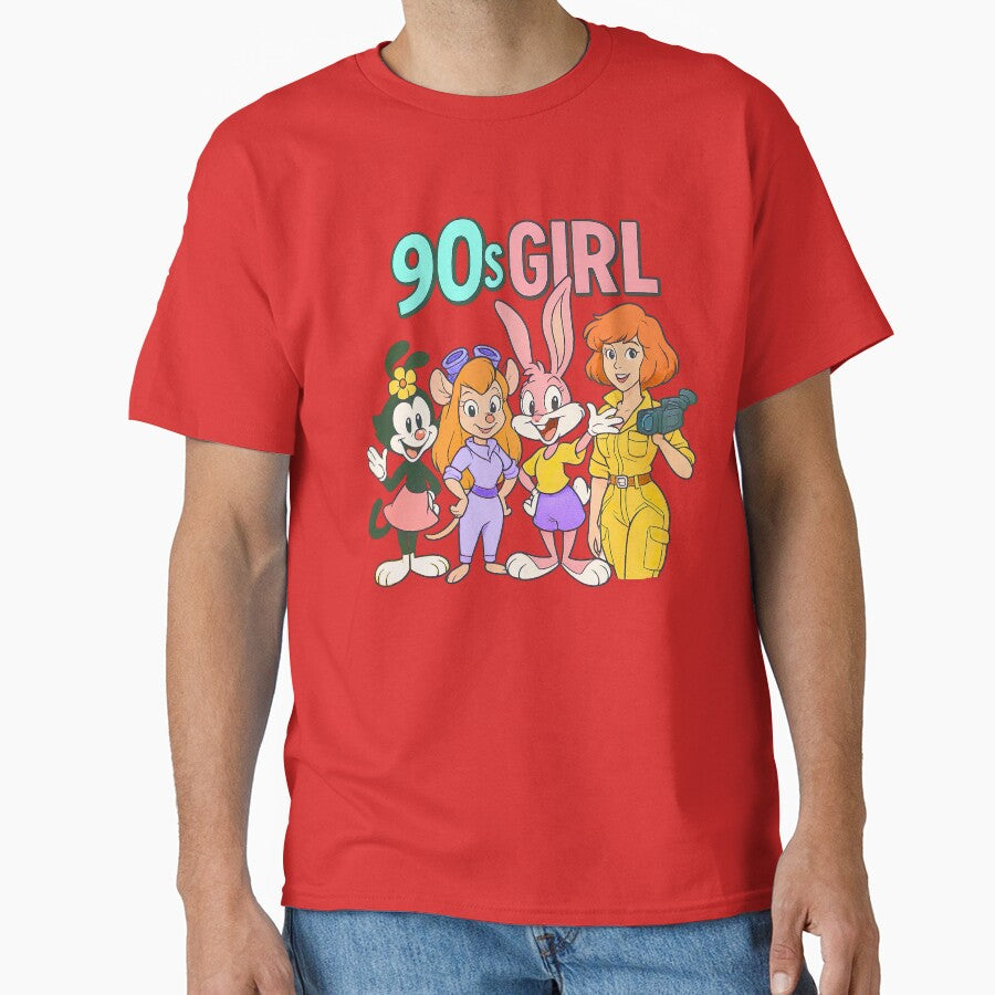 90s Girl Kidcore Retro Throwback Vintage Cartoon Ladies Tribute by 90snerd