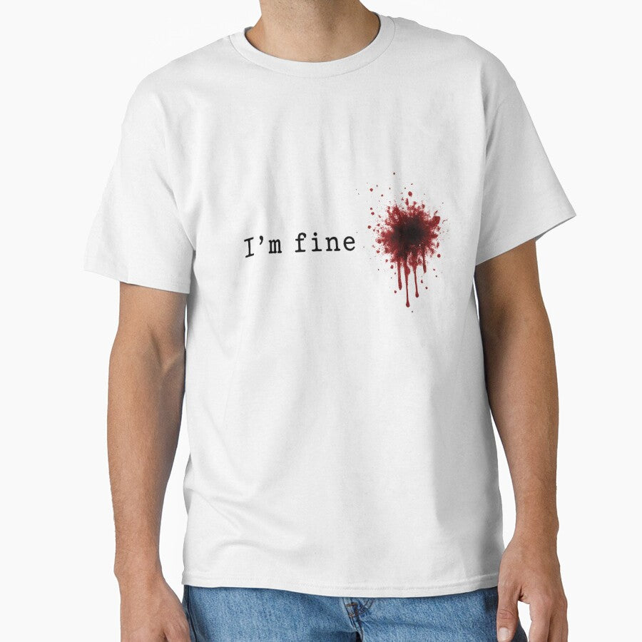 I'm Fine Dark Sarcastic Statement by mansourhamid