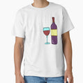 You Had Me At Merlot Wine Glass Bottle Cartoon by jaycartoonist