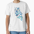 Stained Glass Lost Owl in Blue by KineticZen