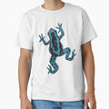 blue frog drawing by Maddy Designs