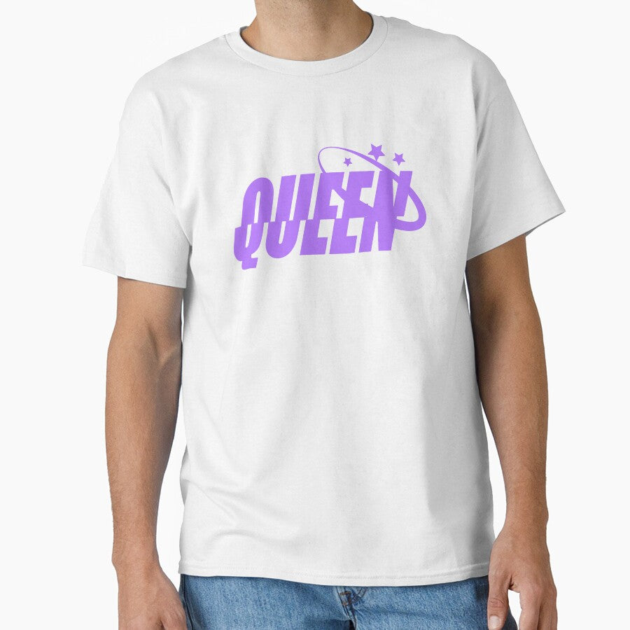 QUEEN | Bold 2000's Y2K typography in purple by Pics'Elle Creations