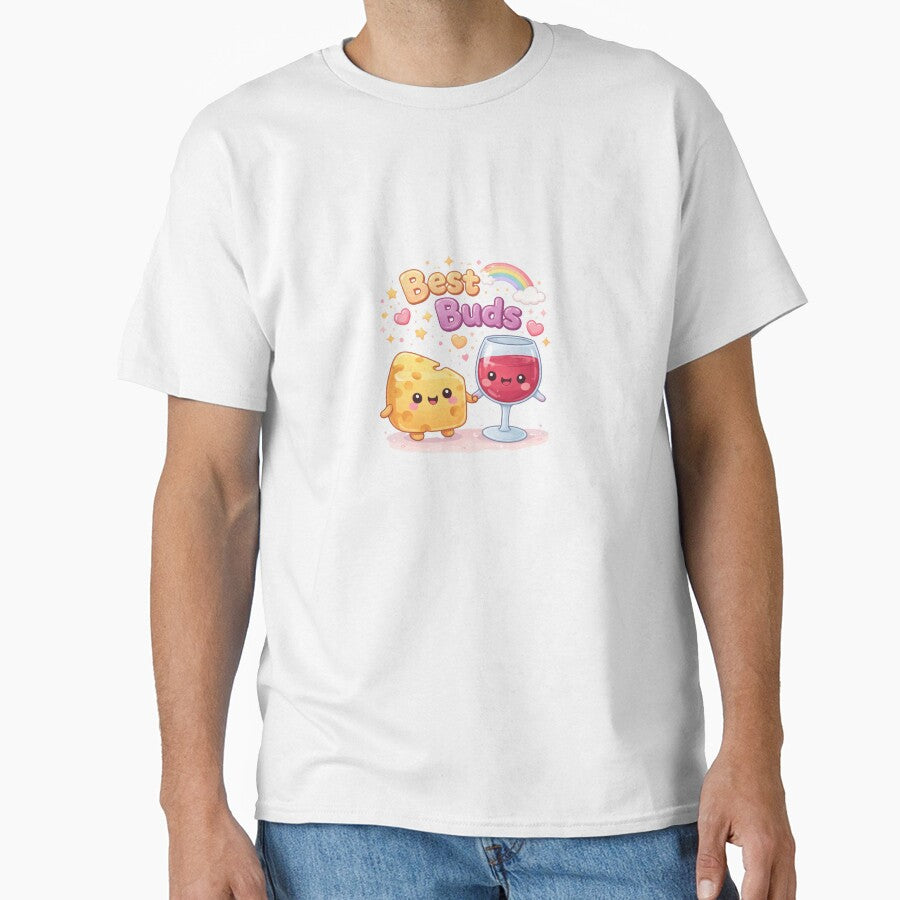 Best Buds Cheese and Wine Kawaii by CreativeEmily