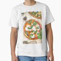 Italian food, pizza, art, kitchen, food lover, margherita, basil, gourmet, pizza lover, cute by peachcakecanvas
