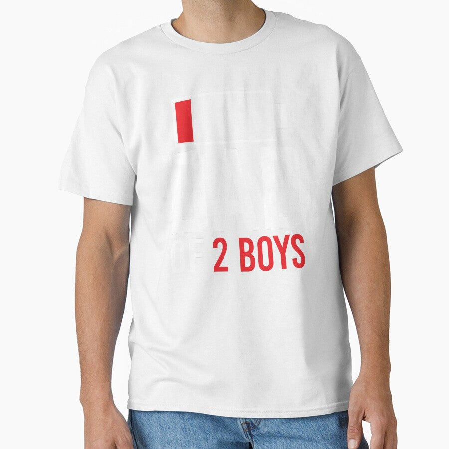 Dad of 2 Boys Shirt. Father's day Shirt. Funny Dad Sticker. Dad Socks. Gift for Father. Funny Husband Shirt. Gift for him. Papa Shirt Gift. Boys Gift. by Aknarin Thika