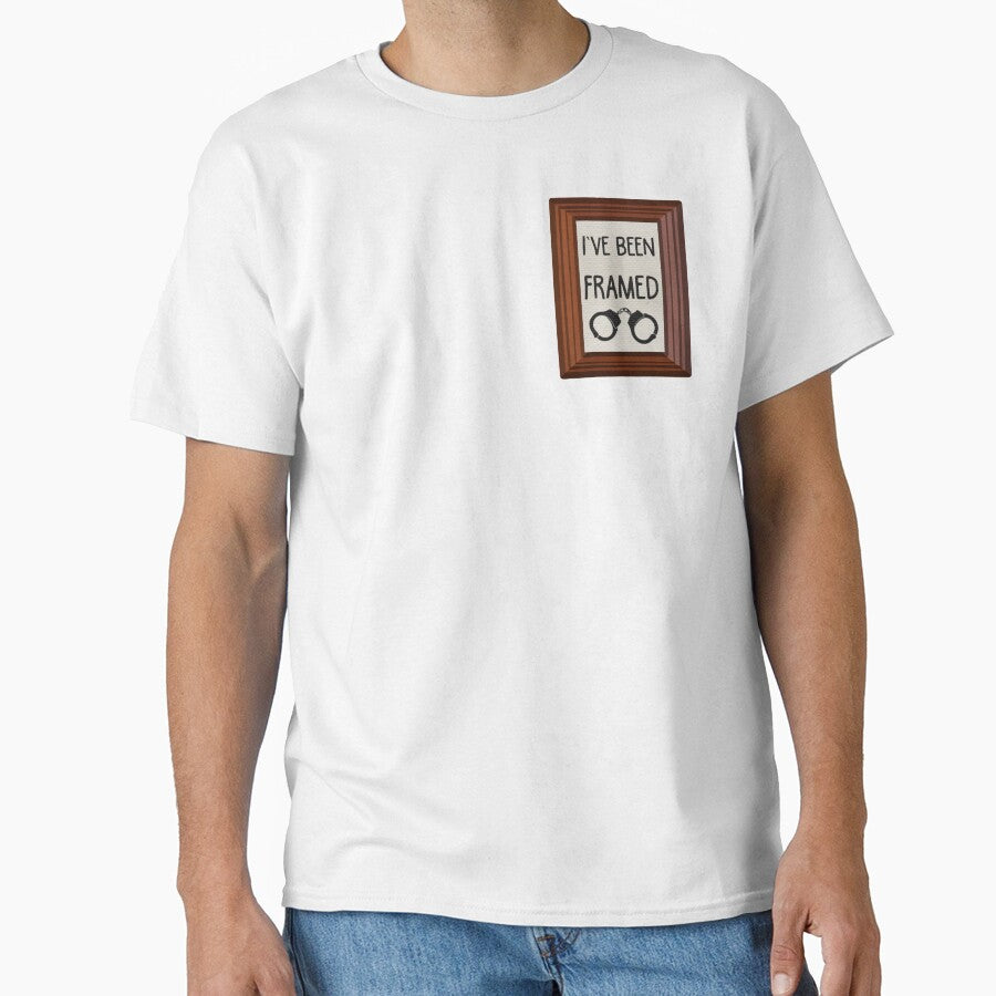 “I’ve been framed” pun sticker by CreepyKretins.