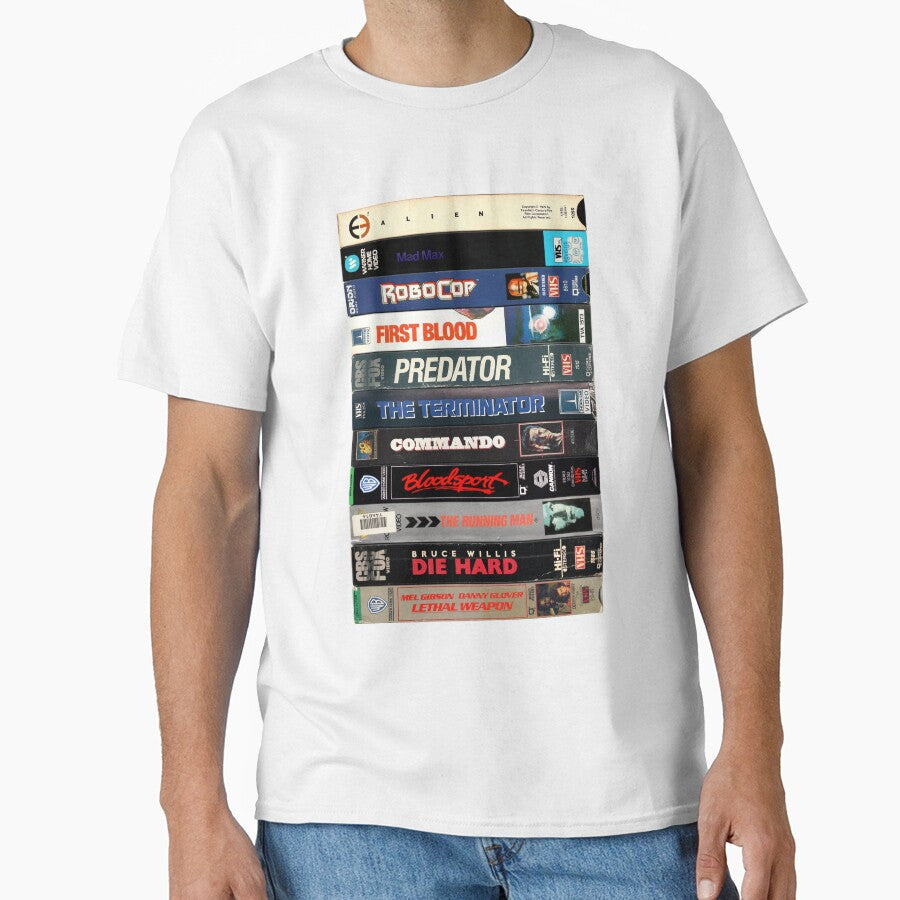 Greatest 80s Action Movies - Vintage 1980s VHS Print by Mr Mustard Prints