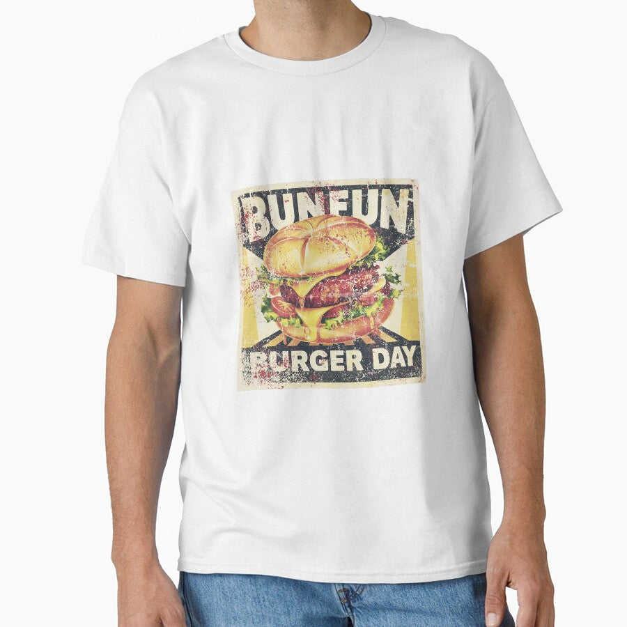 bunfun burger day special art with vintage vibe by BKSARYLIFE