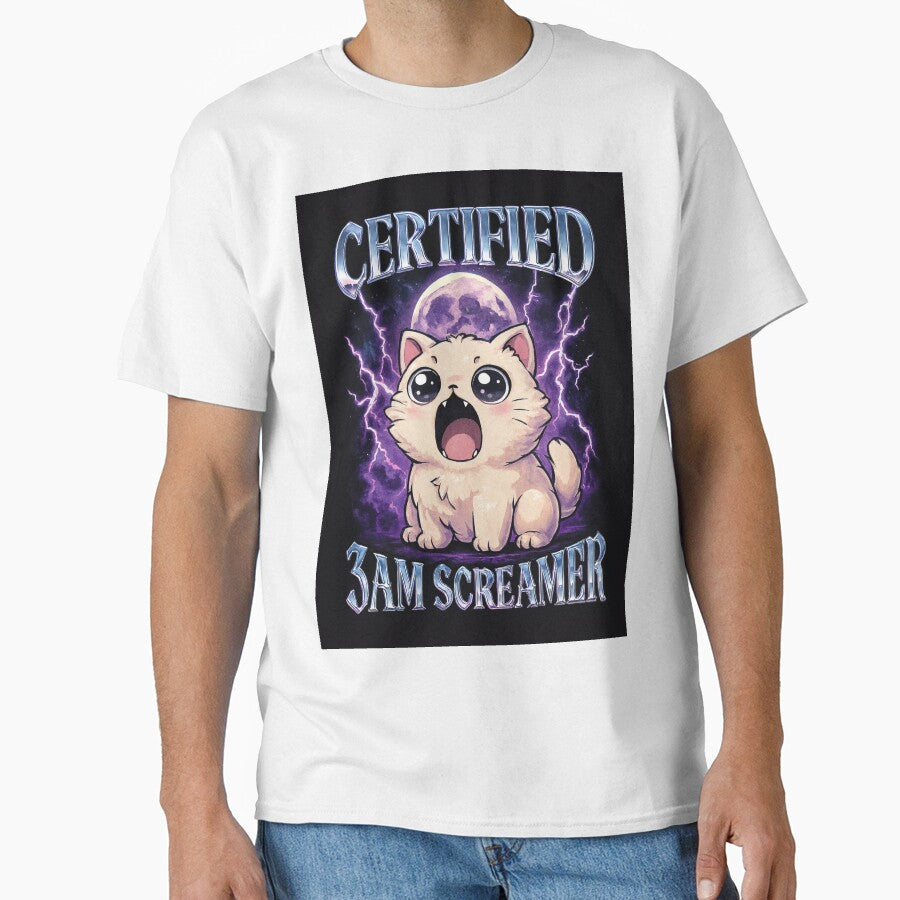 3AM Screamer – Kawaii Chaos Cat by catastrocat