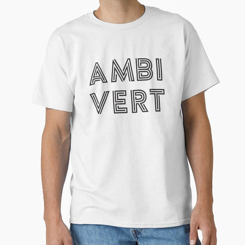 Ambivert - Black Print by teeworthy