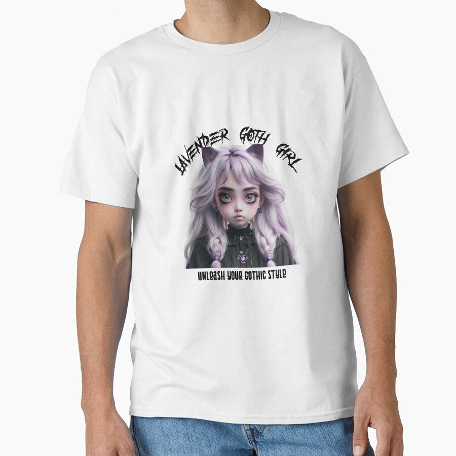Beautiful Goth Girl with Lavender hair by EmeraldCauldren