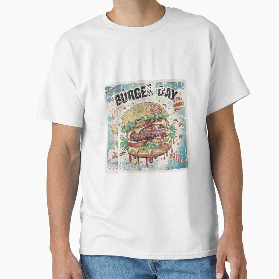 special burger day art with cartoon effects and classic vibe by BKSARYLIFE