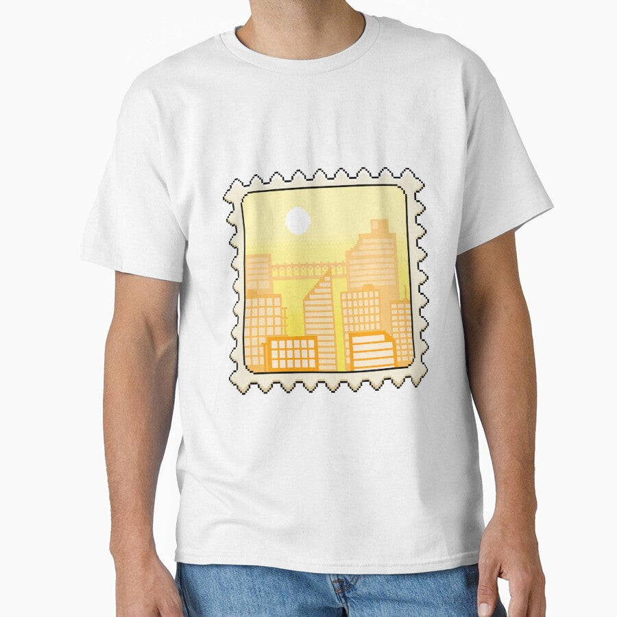 Pixel City Skyline Stamp by MetallicWings15