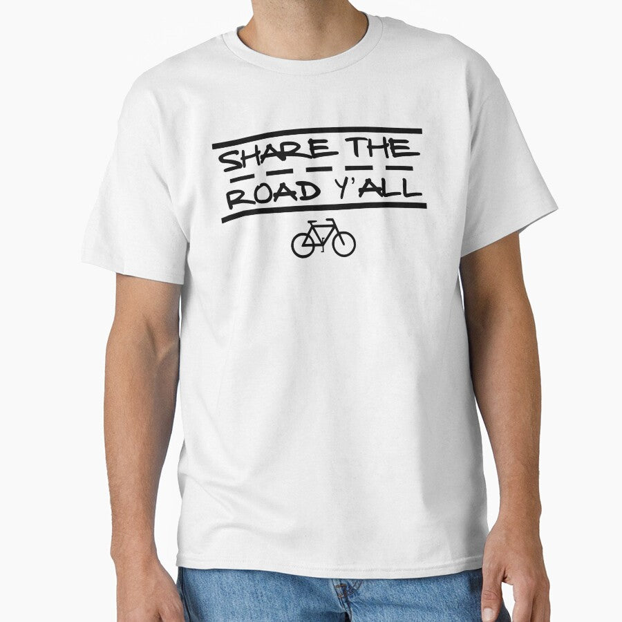 Share the Road Y'all Cycling T-Shirt by unicornthreadz