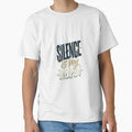 Silence is my weapon Typography Design – Modern Aesthetic Text Art for Stickers, T-Shirts & Posters by Prism-Bubble