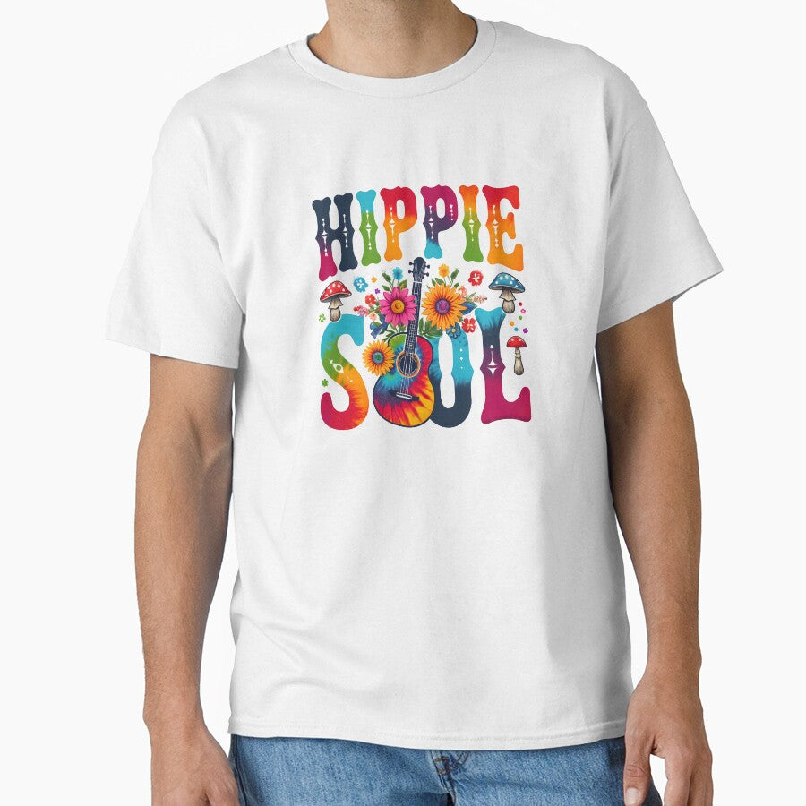 Hippie Soul Boho Guitar Flower Power by Cheeky Drops