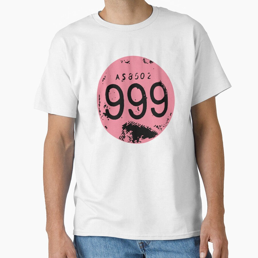 Vintage Style Retro British Punk Rock Nine Nine Nine 999 Pink Pop Art Graphic by wmxdesign