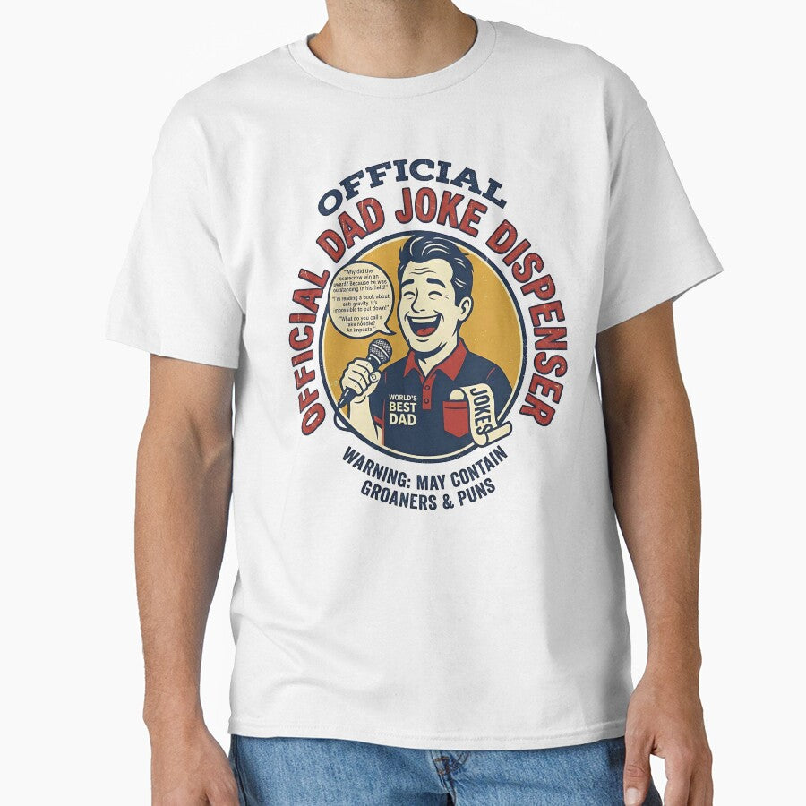 Official Dad Joke Dispenser Tee – Father’s Day Gift by LunaticDream