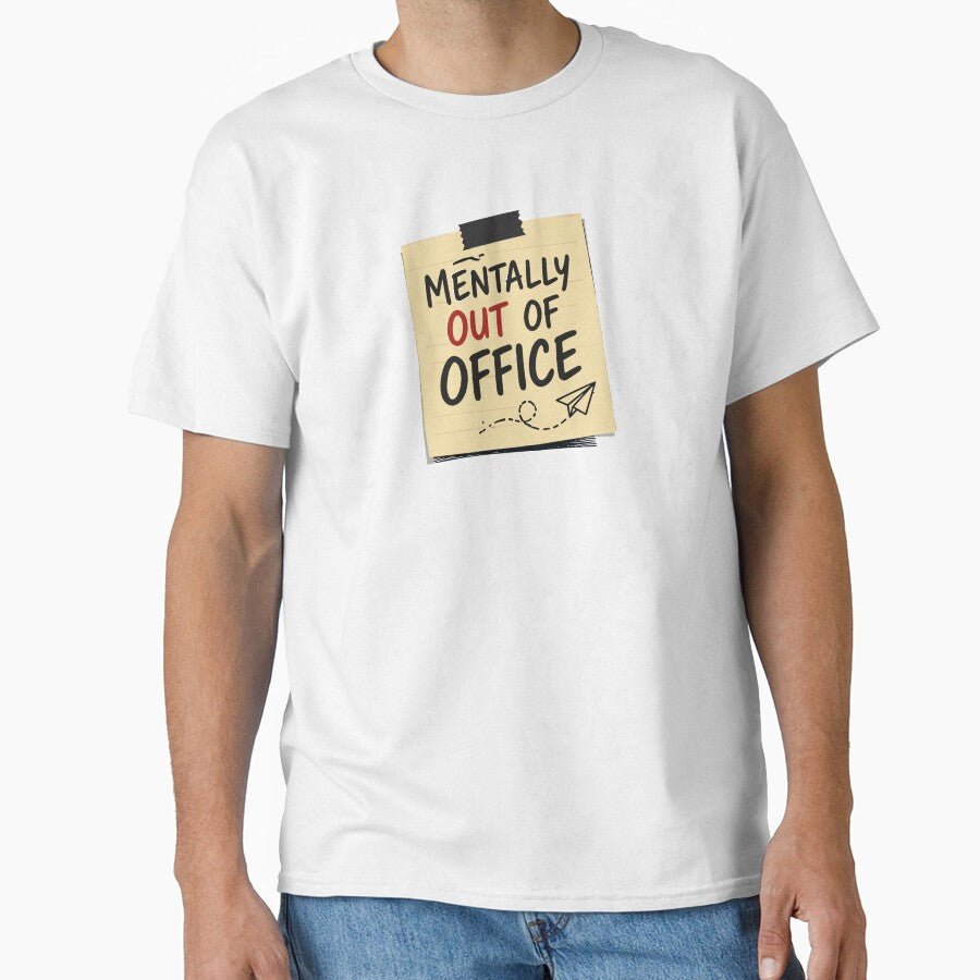 Mentally Out of Office – Funny Work Mood by Gift Phrase Studio