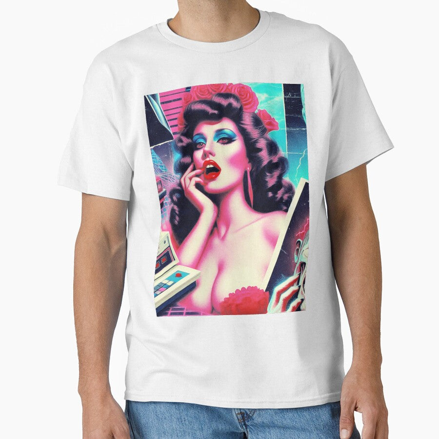 80s Horror Woman Retrowave by PulpVintage