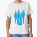 TRIO. PUDDLE ART GRAPHIC. BLUE. by 5hertz