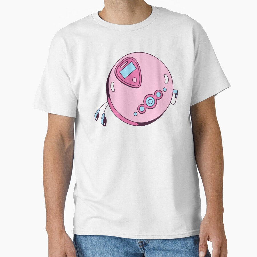 90s Retro Pink Cd Player by Veriepear