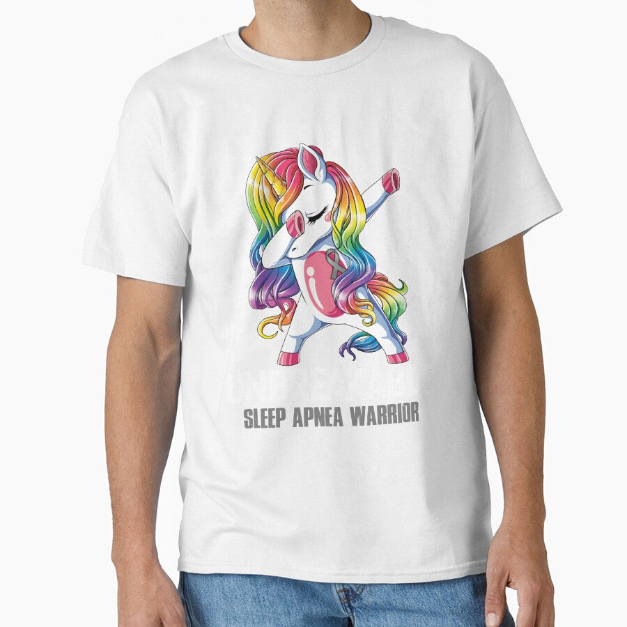 Sleep Apnea Awareness - Unicorn Sleep Apnea Warrior Ribbon UNBREAKABLE by Fernandezf