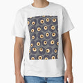 Blueberry Eyeball Pattern - Surreal Retro Novelty Print in Cool Tones by NoemiMarozsan