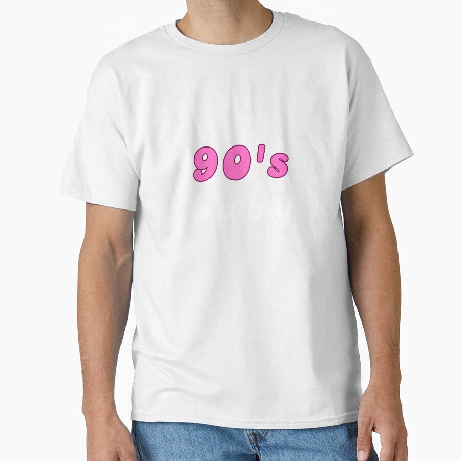 90'S BABY Vintage Millennial Retro Cute White Pink by FankyPanky