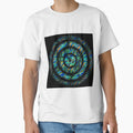 concentric zigzag wave pattern in bright colours by mister-john
