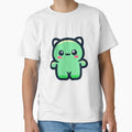 Cute Kawaii Green Cat - Adorable Animal by Akioos