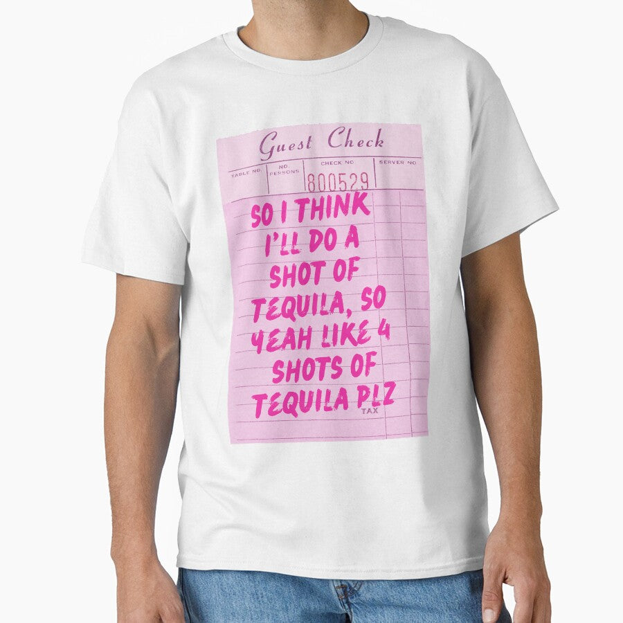 Funny Drinking Quote - One More Shot of Tequila by Zaddie A