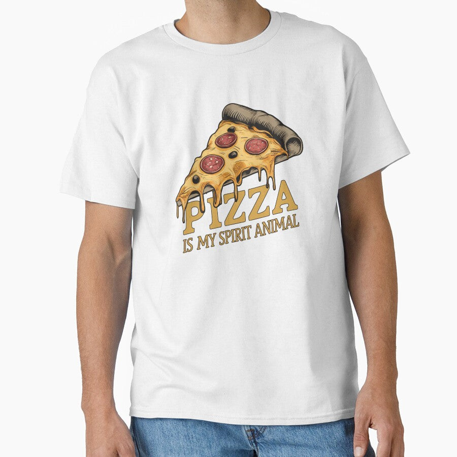 Pizza Is My Spirit Animal - Funny Food Lover Design by CALIMASHIRTS