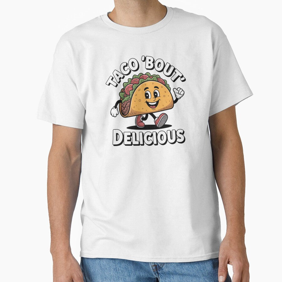 Taco 'Bout Delicious – Smiling Taco with Red Shoes & Salsa Moves by teevoxx