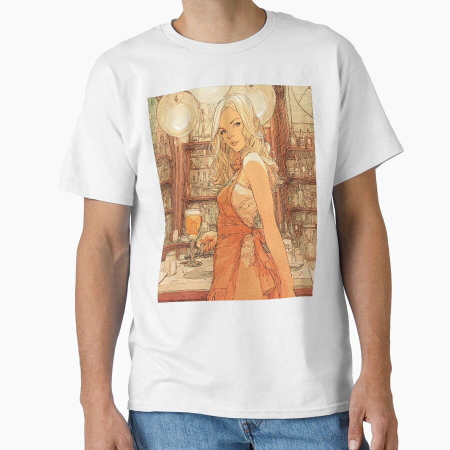 Vintage Barmaid Illustration by Banal25