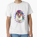 Tie Dye Hippie American Eskimo Hippiness Peace Love Dog 663 by AmelinKnowles