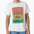 Eat Sleep Fish Repeat RETRO by teledesign