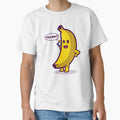 Funny yellow banana answering phone with "Yellow?" pun punny by messy-nessie