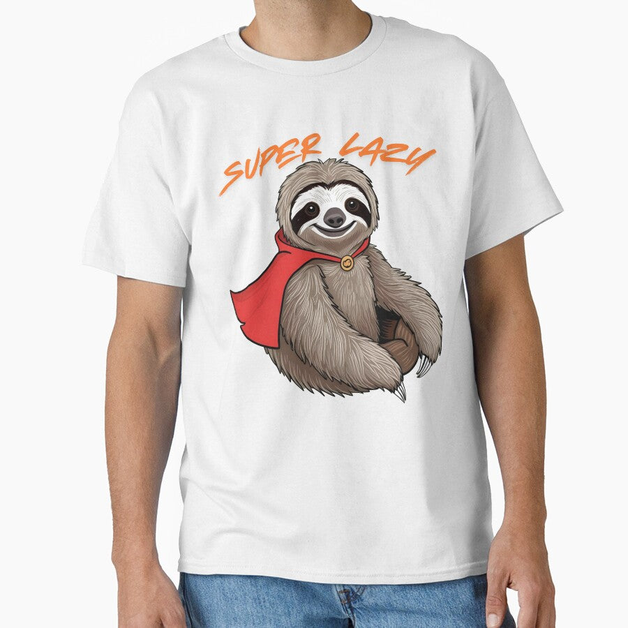 Super Lazy Sloth with a Cape by DaynDadsDesign