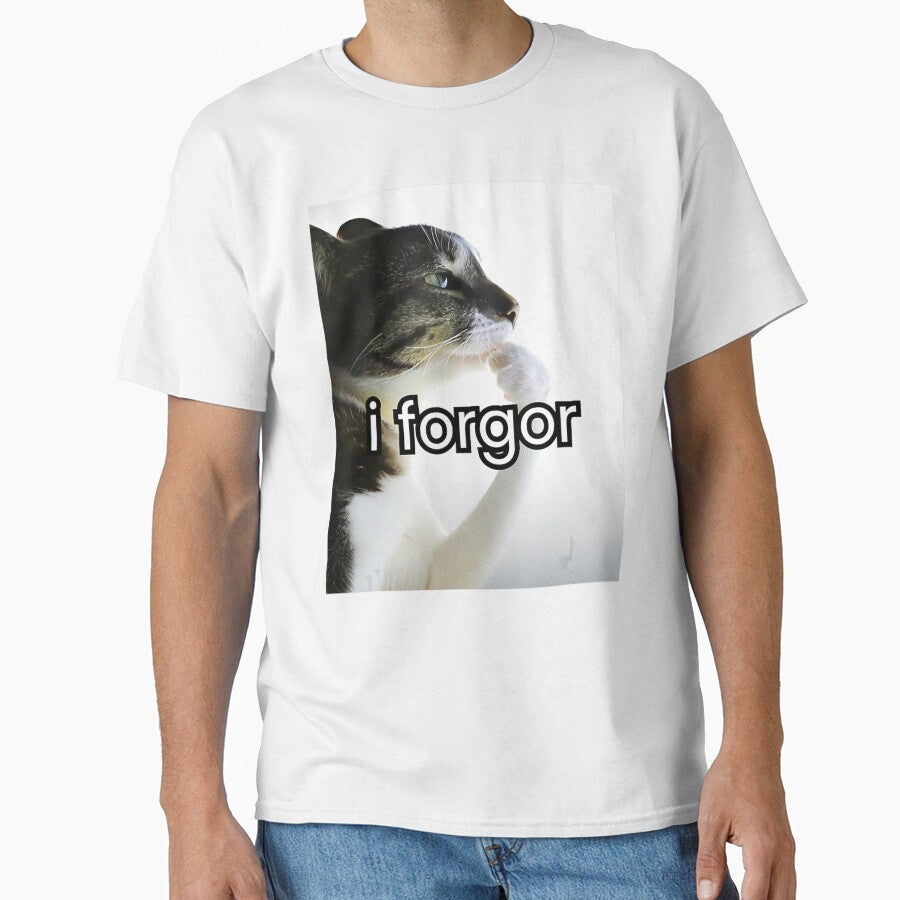Funny Silly Cat Meme I Forgor Cringe Brainrot Meme by Damcoc