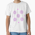 Flower patterns purple on black by Chaoticzarts