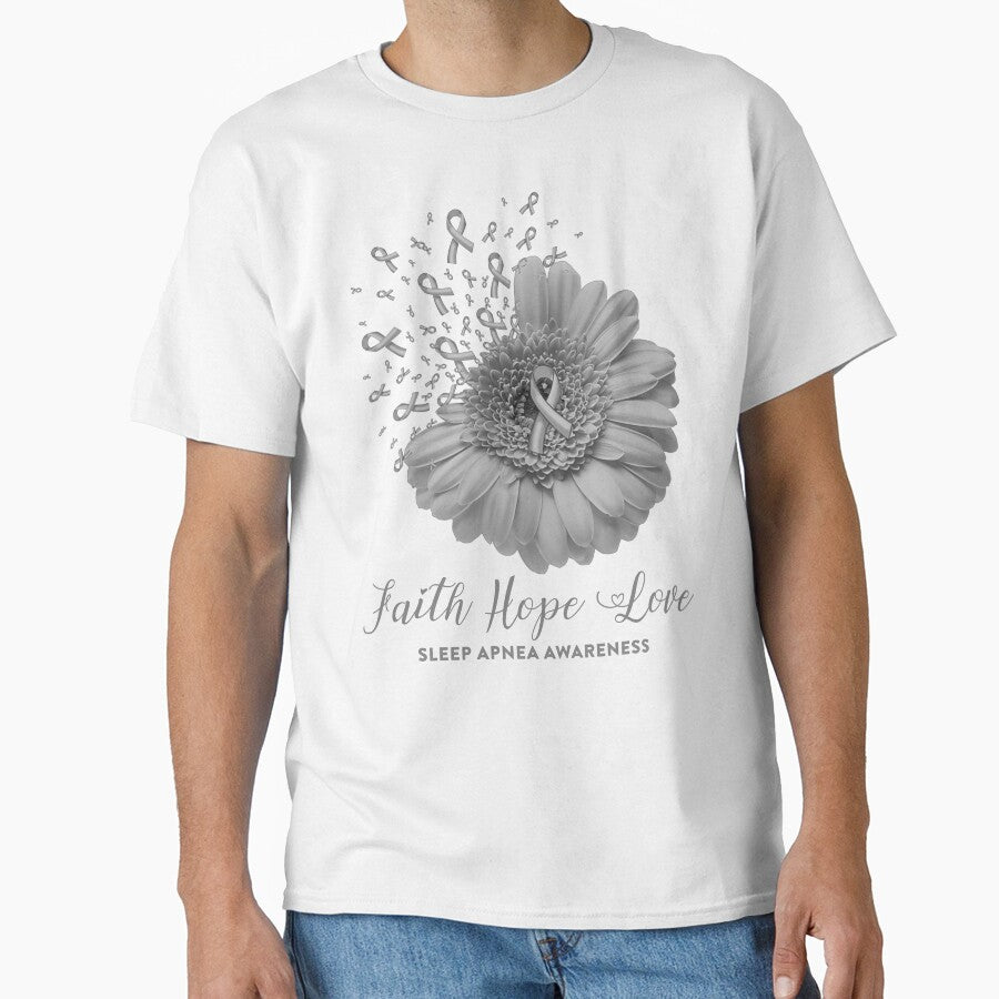 Faith Hope Love Sleep Apnea Awareness by Tadmab