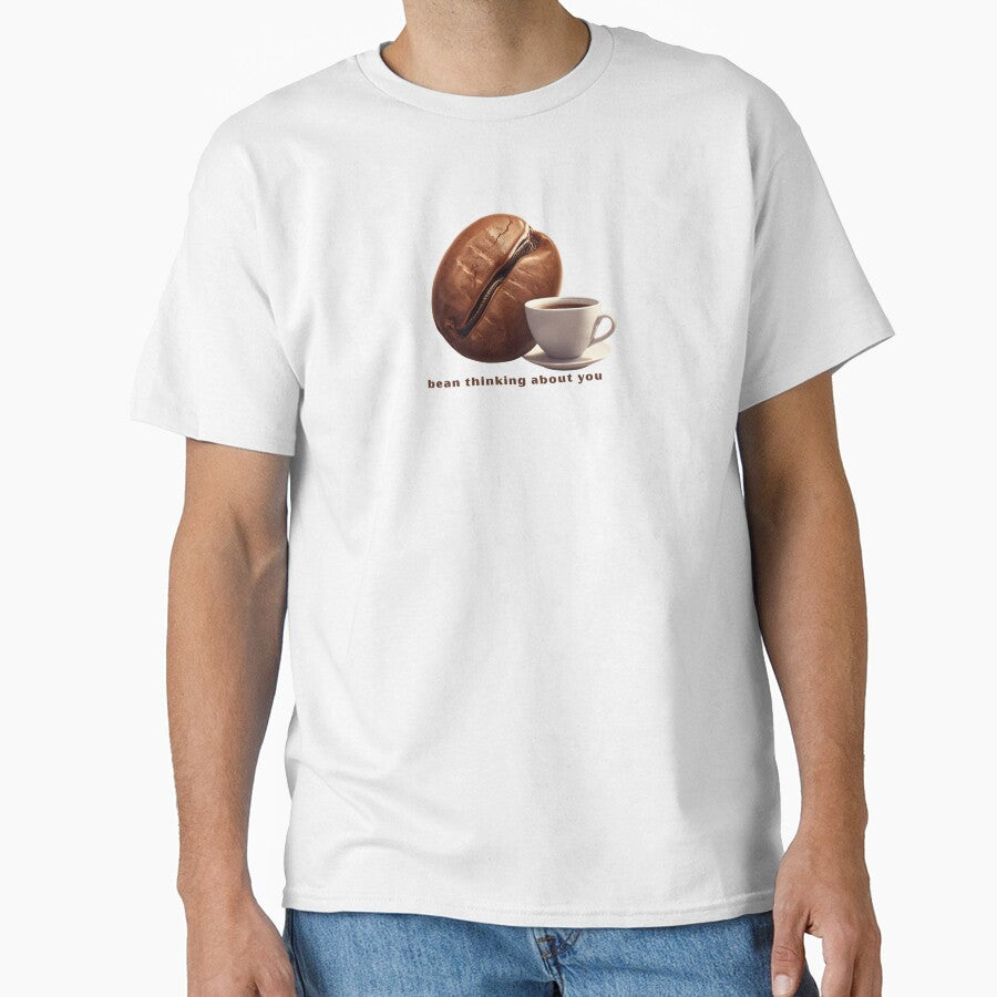 Bean Thinking About You - Cute Pun | TeeHee Puns Funny Design by TeeHee Puns