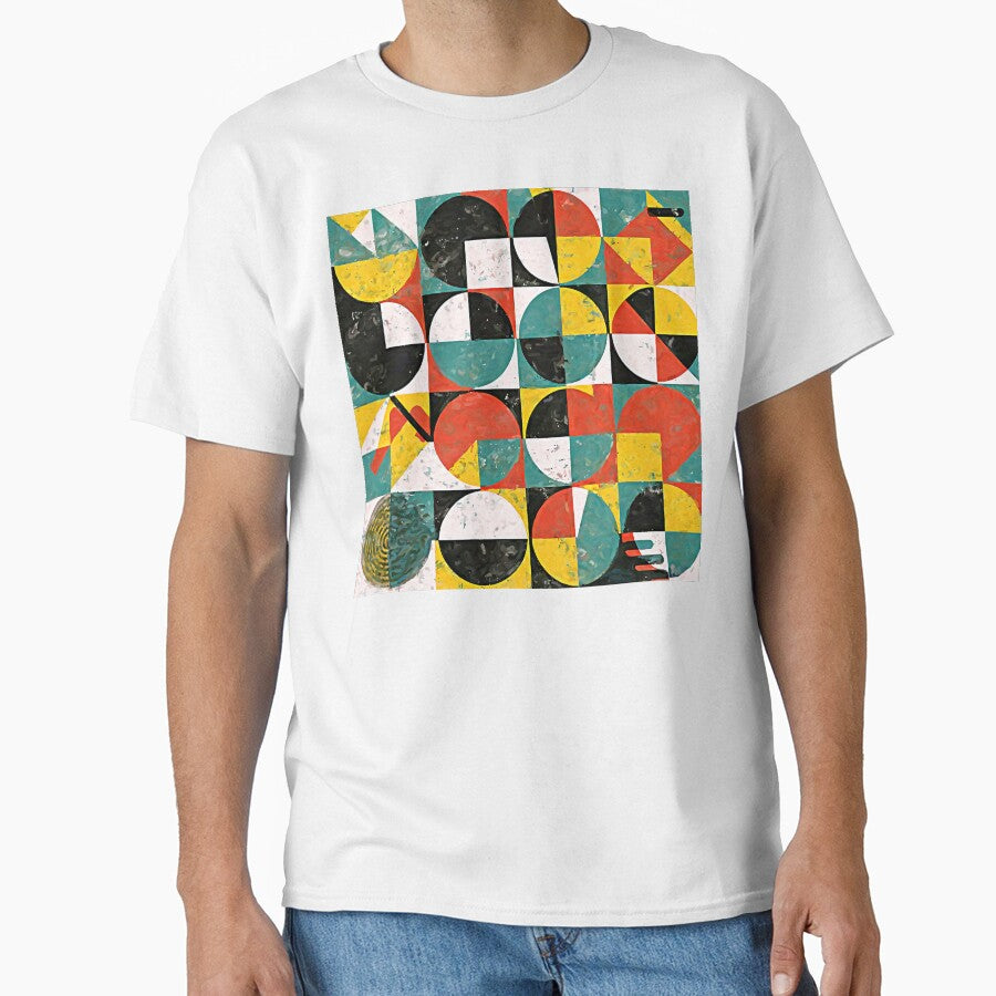 Grunge-Style Mid-Century Modern Bauhaus Abstract Pattern by DEC02