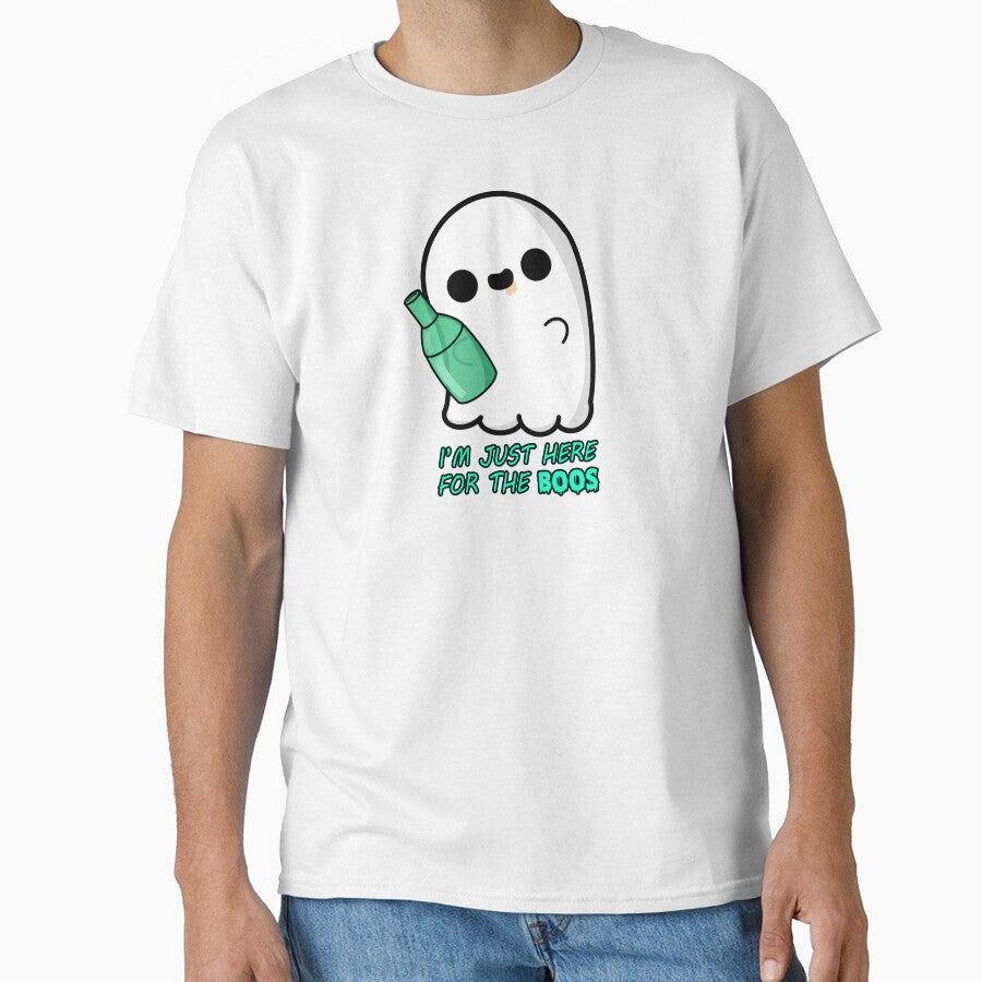 Cute Cartoon Ghost|| I'm Just Here for the Boos || Kawaii Halloween by cookingwithten