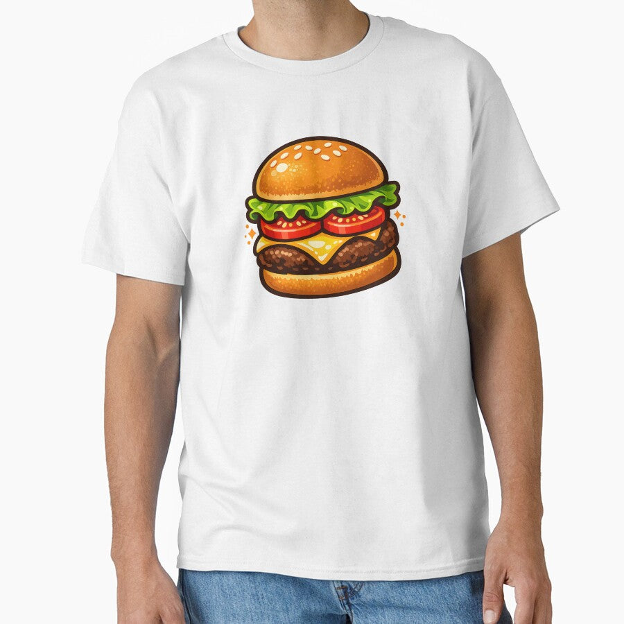 Cute Hamburger Stacked Burger Food by Byte-shirt