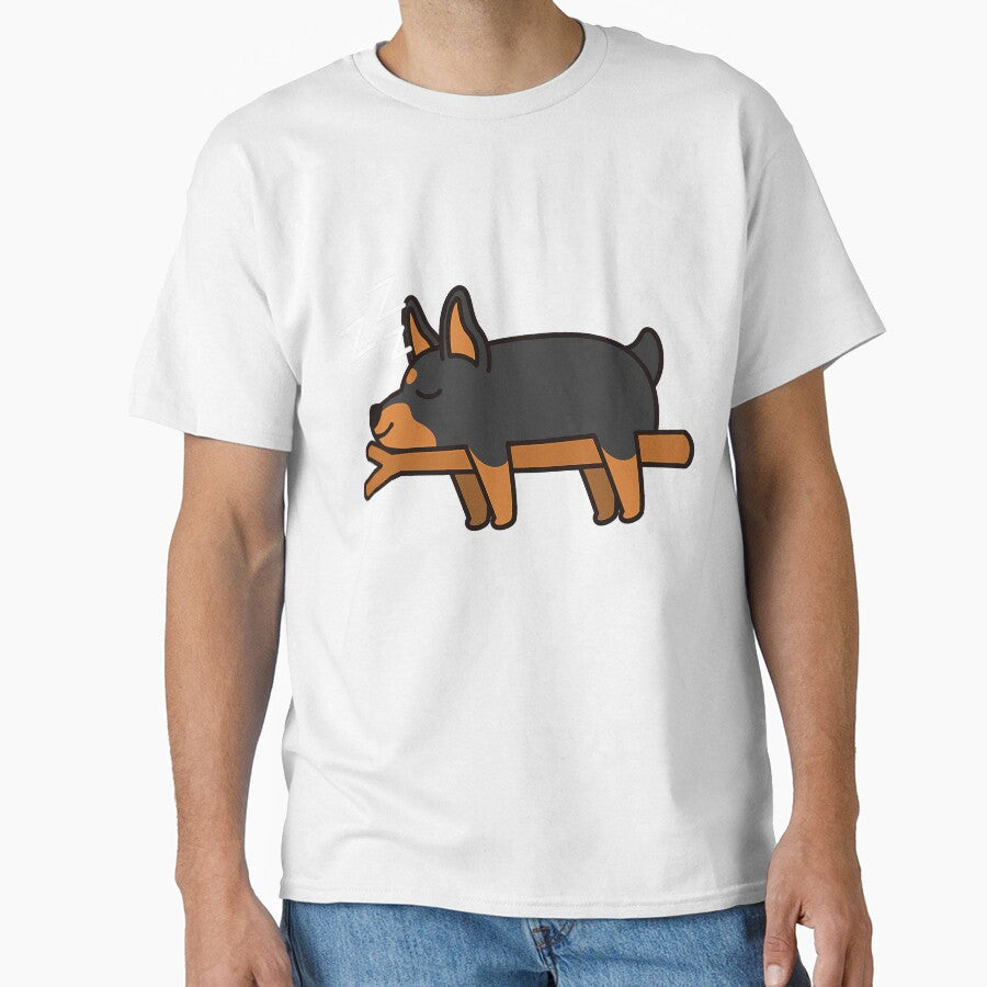 Sleeping Lazy Doberman Dog Adorable by deanba81741